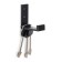 Furniture hook Cappio Fold, one -rot, folding, black color