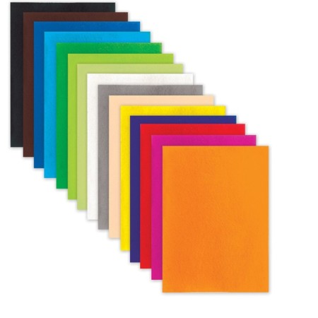 Fetr A4, 15 sheets, 15 colors, Brauberg-2