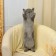 Soft toy "cat", 70 cm, gray color
