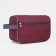 Lightning cosmetic bag, external pocket, burgundy color