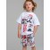 Pajama for the boy PlayTode: T -shirt and shorts, height 122 cm