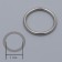Step ring, metal, 10 mm, 20 pcs, silver color