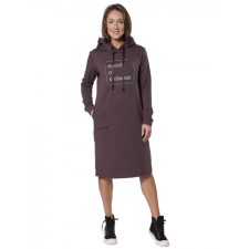 Women's dress EPOCH of KNITWear, size 46, brown color