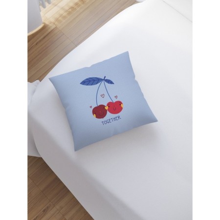 Decorative pillowcase "Visinki together", on a zipper, size 45x45 cm-1