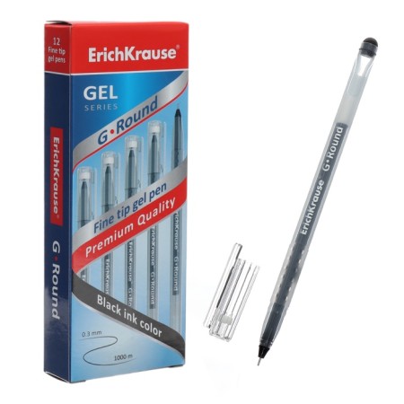 Gel pen, Erichkrause, G-ROUND STICK CLASSIC Node 0.5 mm, black-7