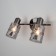 ANSA lamp, 2x40W E14, color black pearls