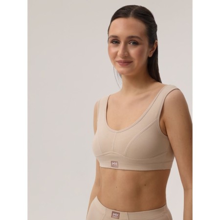 Top female supporting on the wide straps of Mirey, size 50, bodily color-5