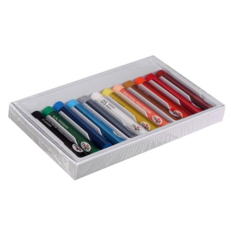 Oil pastel, set of 12 colors, gamma "Studio", D-8mm, L-65mm, in a cardboard box-3
