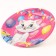 Paper plate "Happy Birthday!", 23 cm, cats aristocrats