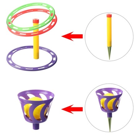 Game "Ringbrush - Sharobros for the street": Standing, 3 rings, basket, 2 goals