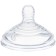 A nipple for a bottle, +0Mes., Slow flow, wide throat 60mm.