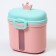 Container for storing baby food "Crown", 360 gr., Pink color
