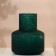 Vase for Florentine flowers from green glass 24 x 21 x 21 cm