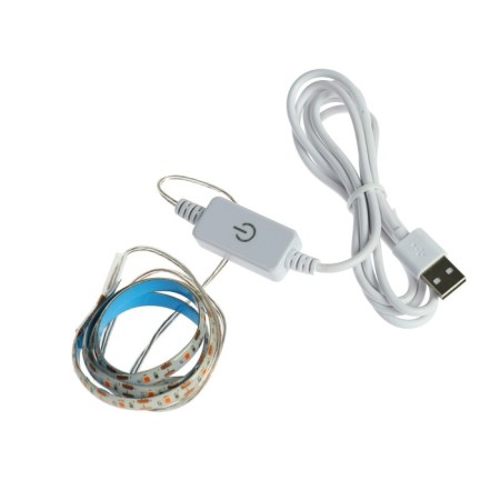 LED Luazon, 5 V, SMD5050, 0.5 m, IP65, 3.5 W, 60 LED/m, Dim., USB-3