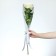 Package for flowers with a liner of "bright emotions"