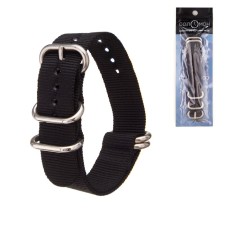 Solomon watch strap, 20 mm, l-27 cm, black