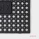 Rug of harassed cellular shade, 44.5 × 75 cm, black color