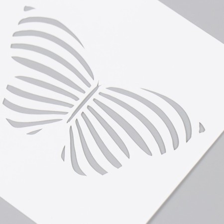 Stencil "Butterfly" 9x9 cm-2