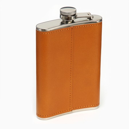 Flask for alcohol and water, 270 ml, "defender", stainless steel, gift, 9 oz-2