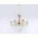 Crystal chandelier with Ambrella Light, Classic, Tr4923, 6HE14, Gold, White Color