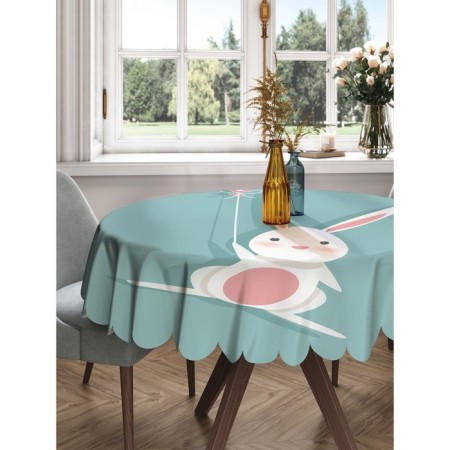 The tablecloth on the table “Belly in love with a ball”, round, Saten, d = 150 cm