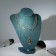 Bust for jewelry, 17 × 14 × 24 cm, sea