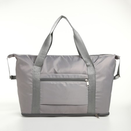 Sports bag with lightning, with an increase, external pocket, color gray color-1