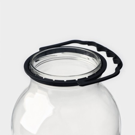 Handle for glass pads, d = 100 mm, black color-1
