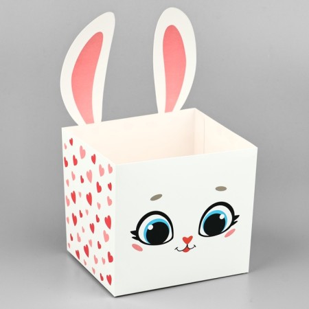 Boxes for mini bouquets "Bunny", 12 × 20 × 10 cm-1