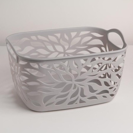 Storage basket "Leaves", plastic, 29.5 × 21.5 × 16 cm, color mix-4