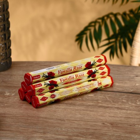 Incense "tulasi" 20 fragrances rose and vanilla-1