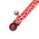 Fly collar "giraffe", 30 x 1 cm, red
