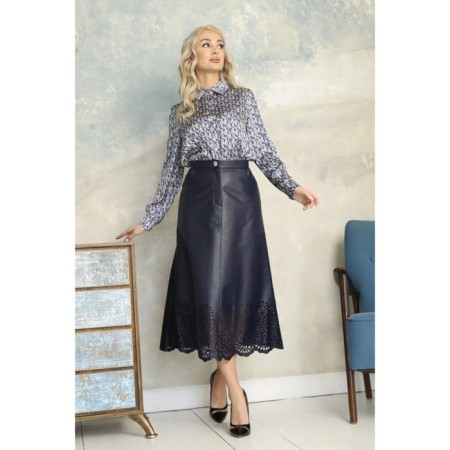 Women's skirt, size 42, blue color