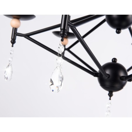 Suspended chandelier Ambrella Light, Modern, TR9597, 6HE14, Black Color Black-5