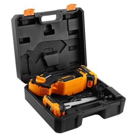 DREAL DRASTE DEKO DKCHS 20-6, 20 V, 2x2 Ah, tire 150 mm, 6 m/s, case-7