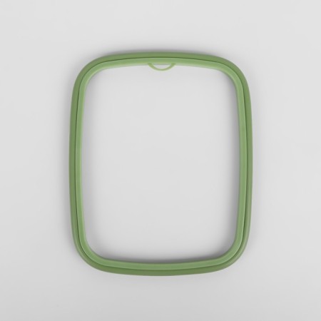 Embroidery hoops, flexible rectangle, 22 × 18 cm, olive color-3