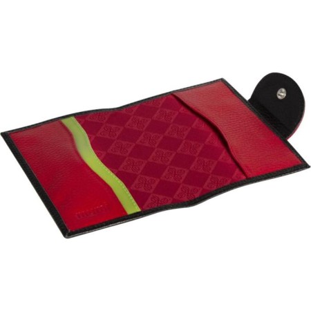 Gift set: cover for passport and key holder, black color-2