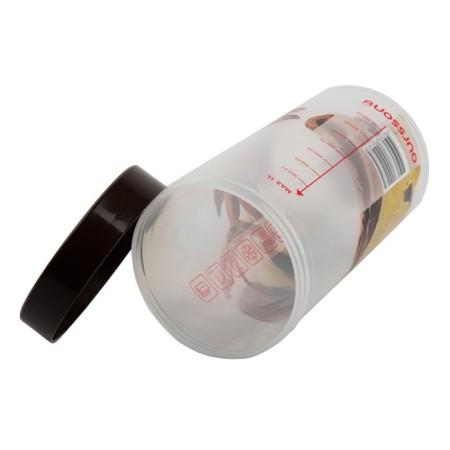 Ourssson 1 L storage capacity, 9.5 × 9.5 × 18 cm, dark nut-3
