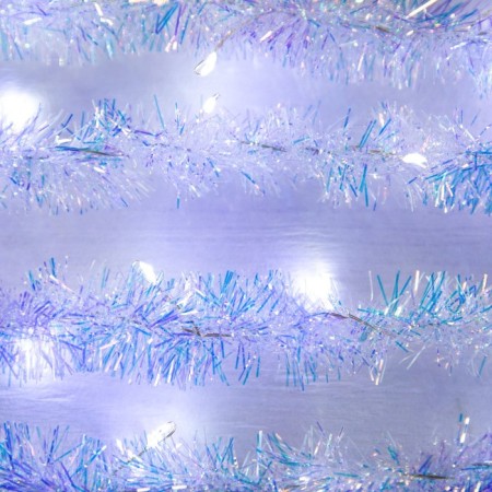 Girland "Mishura" 1 m Rosa, IP20, pearl thread, 22 LED, 8 layers, D = 3 cm, glow white, CR2032X2-2