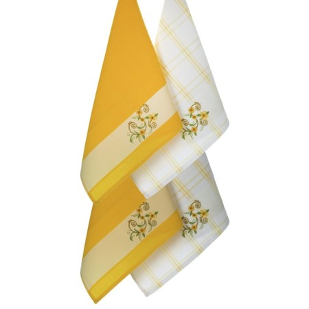A set of wuffed napkins Diva Afrodita "Flowers", size 45x65 cm, 4 pcs-2