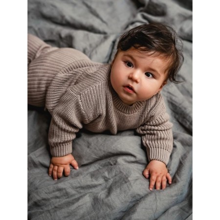 Pants knitted children's amababy pure love comfy, height 92, brown color-9