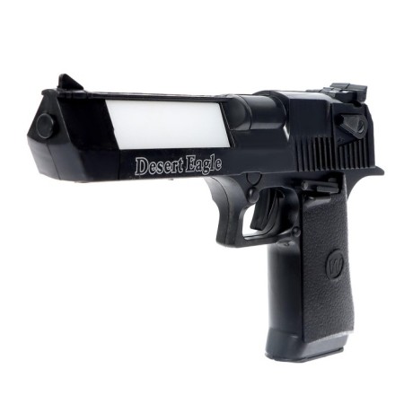 Desert Eagle Pistol with binoculars, light, sound, works from batteries-2