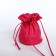 Puff bag, fuchsia color