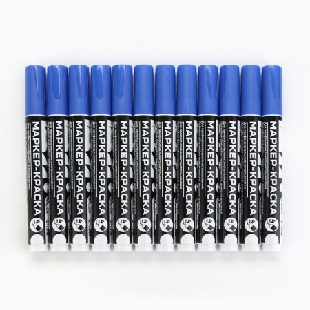 Marker-painting, varnish. Bullet tip, 4 mm, blue Pro choice-1