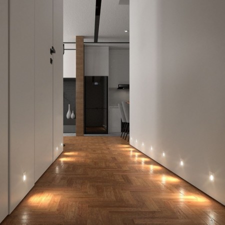 Elektrostandard, STEP 2, 21x48x48 mm, 3W, LED, 80LM, 4000K, white color, white-2