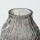 Black glass flower vase 31.5 × 15 × 15 cm