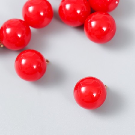 Decor for creativity plastic "Pomegranate ball with loop" 1.2x1.2 cm set 10 pcs-1