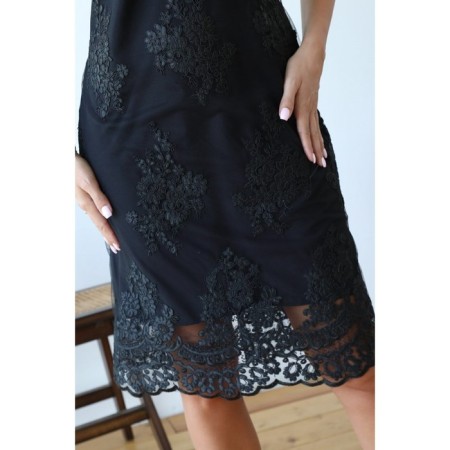 Female dress, size 52, black color-2