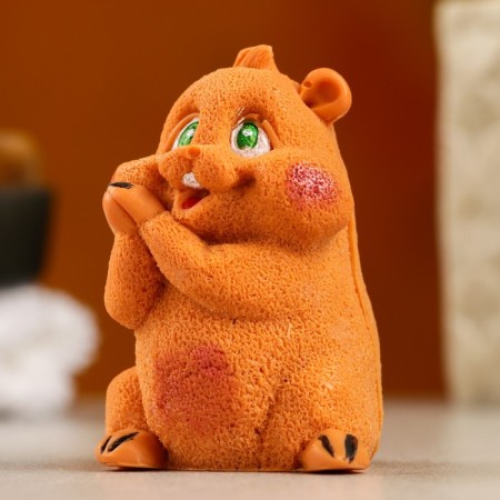 Figure soap "Hamster Vovochka" brown, 75g-1