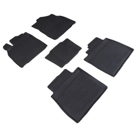 Rubber mats with high side for Lexus Es VI, 2012-